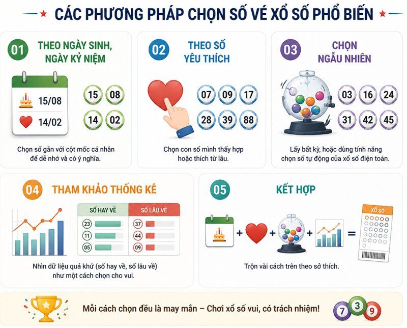 Các phương pháp chọn số vé xổ số