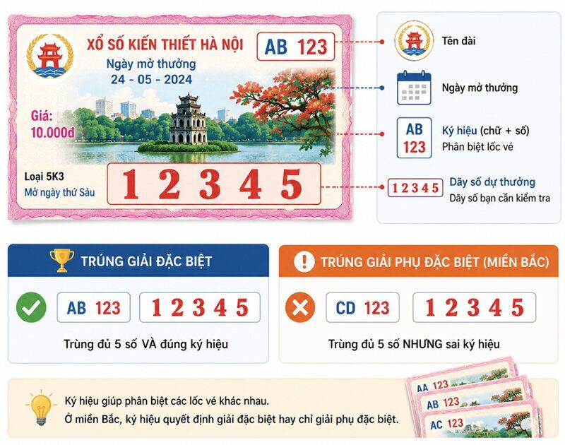 Cách đọc vé số truyền thống