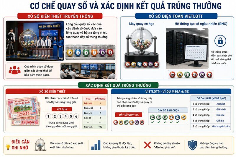 Cơ chế quay thưởng xổ số