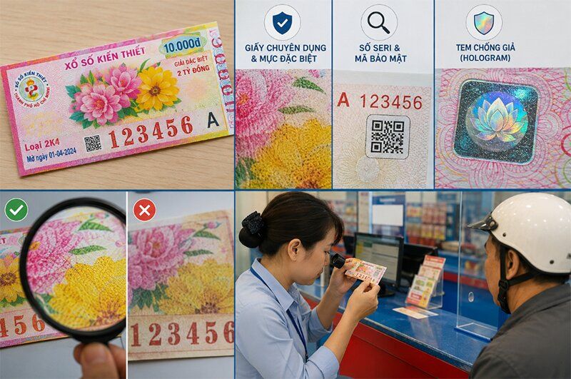 Tại sao giả mạo vé số khó thoát khỏi sự phát hiện?