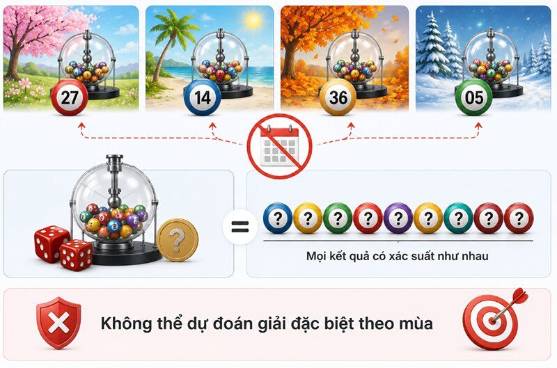 Giải đặc biệt xổ số có xu hướng theo mùa không