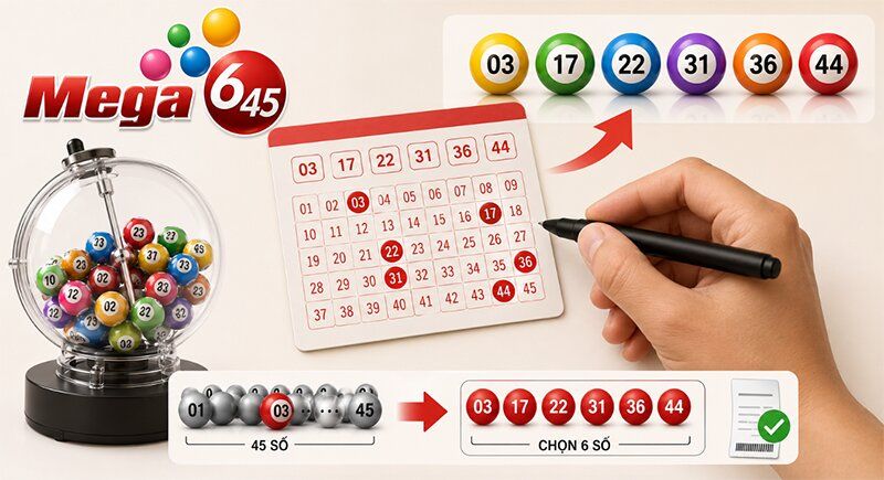Tra cứu kết quả và thống kê Mega 6/45