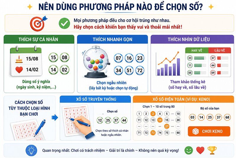 Nên dùng phương pháp nào để chọn số?