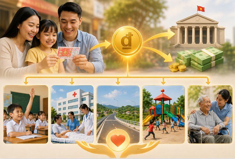 Tiền từ xổ số dùng cho việc gì