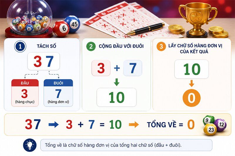 Tổng về trong xổ số là gì